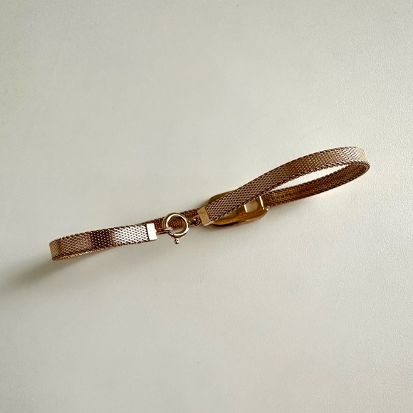 ✨CHRISTIAN DIOR Vintage CD Logo Chain Link Bracelet Gold - Picture 11 of 14